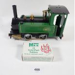 An MSS model garden railway steam engine - boxed as new