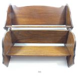 Two oak book racks