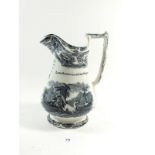 A Victorian puzzle jug dated 1855 'Love Sincere and Friendship True'