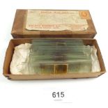 A selection of twenty two early 20th century microscope slides