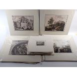 A collection of antique and later prints to include selection after Piranesi, Royal Crescent Bath