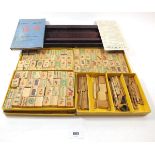 A Mahjong set boxed and stands