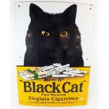An enamel Black Cat Cigarette Advertising Sign, 51 x 35cm