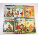 Seven Rupert annuals - 1970, 1971, 1972, 1973 (two copies) 1974, 1978 all in good condition