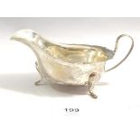 A silver sauce boat, Sheffield, 1931, 100g