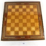 A lacquer marquetry chess board