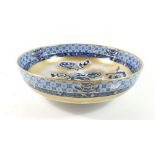 A Keeling & Co Losol Ware blue and white fruit bowl, 24cm diameter