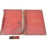 The Pictorial Museum of Animated Nature published by Charles Knight & Co, bound in red leather and