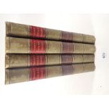 Cassell's Popular Natural History, 4 vols with green leather spines and marbled covers