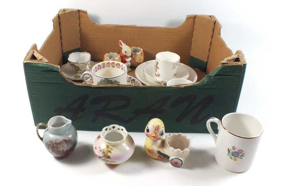 A quantity of various tea ware and nursery china