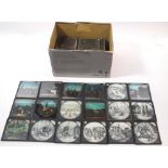 A large selection of magic lantern slides, mainly part sets of Bamforths Life Model series showing