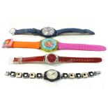 Four Swatch watches