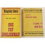 Kingsley Amis 'I Like it Here' first edition 1958 and 'One Fat Englishman' first edition 1963