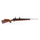 (S1) .308(Win) Mauser bolt action sporting rifle, 23 ins octagonal heavy barrel by Walther, screw