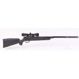 .22 Benjamin Summit NP2 break barrel air rifle, moderated barrel, mounted 4 x 32 Center Point scope,