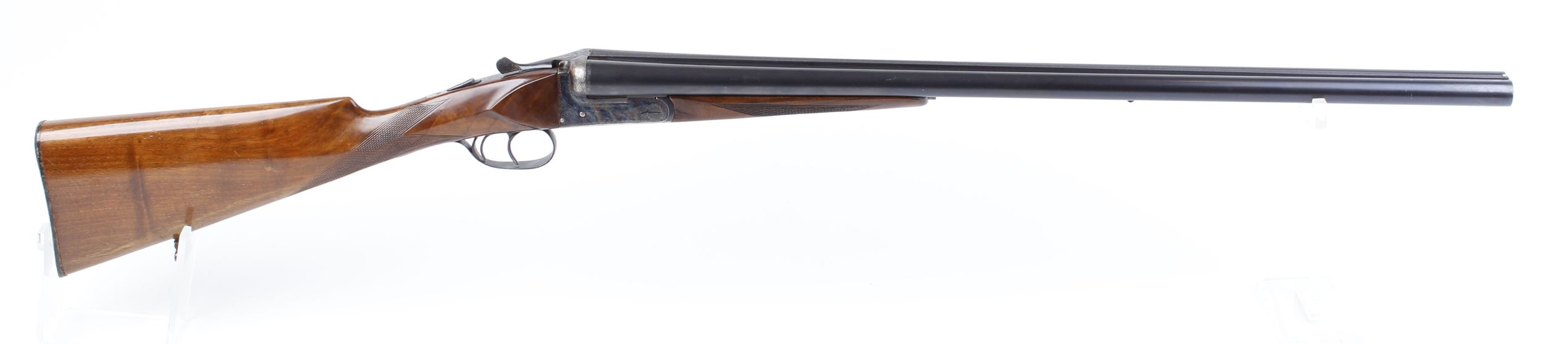 (S2) 12 bore boxlock non ejector, Spanish, 27¾ ins barrels, ¼ & ¾, game rib with bead sight, 2¾