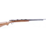 (S1) .22 BSA Sportsman Fifteen bolt action rifle, 25½ ins barrel with open sights, tube magazine,