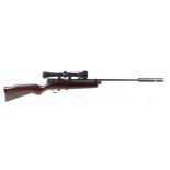 .22 SMK XS78 Co2 bolt action air rifle, fitted moderator, mounted 4x40 Webley scope [Purchasers