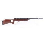 .22 SMK TH78D Co2 single shot air rifle, fitted silencer, pistol grip thumbhole stock [Purchasers