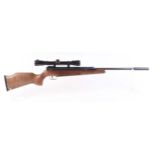 .22 Air-Arms EX-88 side lever air rifle, moderated barrel, ergonomic stock with cheek piece and