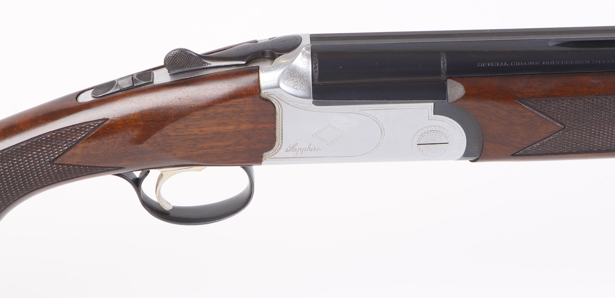 (S2) 12 bore White Diamond 'Sapphire' over and under, ejector, 29½ ins ventilated multi choke - Image 2 of 7