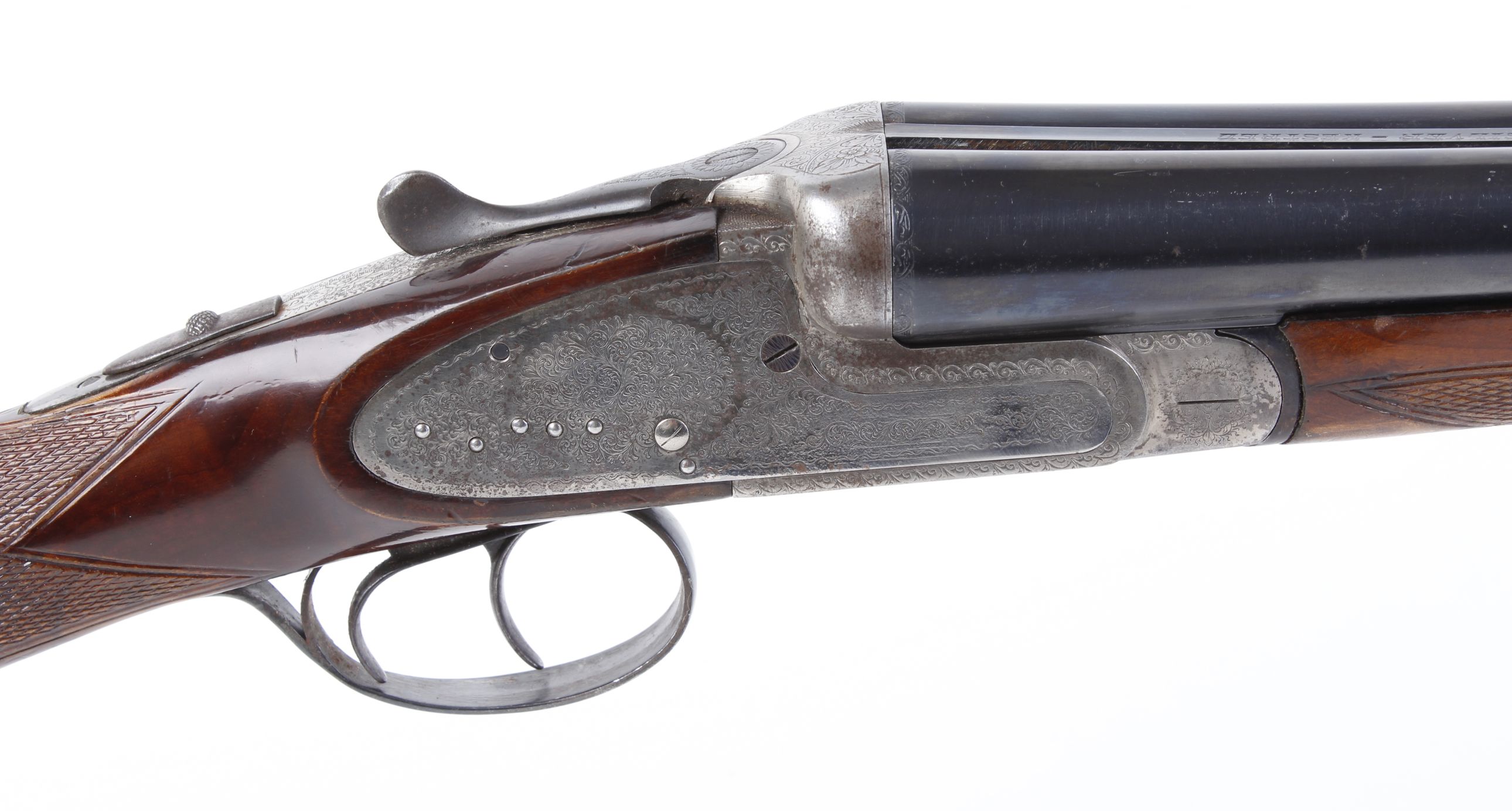 (S2) 12 bore sidelock ejector Gunmark Silver Kestrel, 27 ins barrels, ¼ & ½, 70mm chambers, engraved - Image 3 of 6