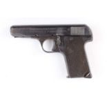7.65mm 'Rex' Patent semi automatic pistol, 10 shot magazine, chequered wood grips, no. 1370 -