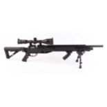 .22 Benjamin Armada Model BTAP22 PCP tactical air rifle, with three 10 shot rotary magazines, fitted
