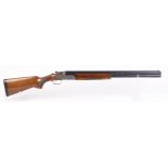 (S2) 12 bore Rizzini, over and under, ejector, 27 ins ported multi choke barrels, broad ventilated