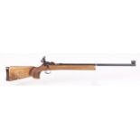 (S1) .22 Anschutz Match 64 bolt action target rifle, 26 ins heavy barrel, target sights, pistol grip