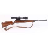 (S1) .22 Krico, semi automatic, (no magazine), 22 ins barrel, Monte Carlo stock, webbing sling, 3-