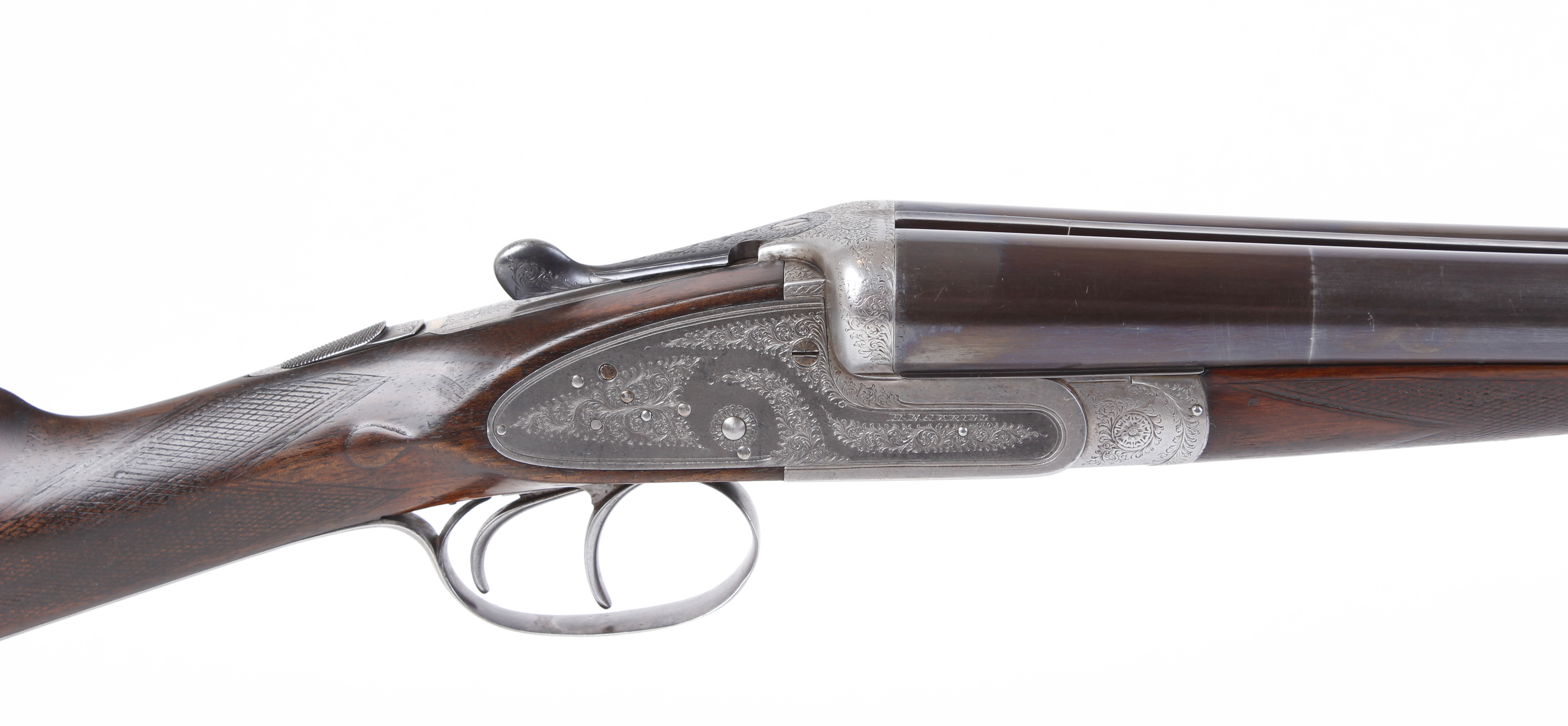 (S2) 12 bore sidelock ejector by Henry Akrill, 28 ins sleeved barrels, ¼ & ¾, concave rib with - Image 3 of 12