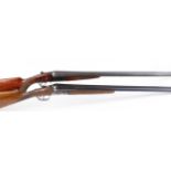 (S2) 12 bore boxlock non ejector by Miroku, 26 ins barrels, ¼ & ½, 2¾ ins chambers, engraved black