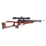 .22 Brocock Contour pre-charged air rifle, screw cut barrel (capped), pistol grip thumbhole skeleton