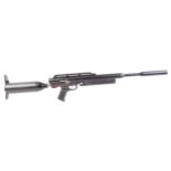 .22 Logun S-16 Co2 air rifle, fitted moderator, scope rail, with instructions, no. 15416 - for