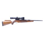 .22 Air-Arms Pro-Sport under lever air rifle, semi pistol grip stock with chequered panels, cheek