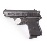 8mm ME-8 semi automatic blank firing pistol. This Lot is offered for the purposes of historical re-