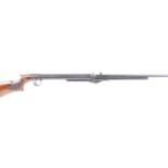 .22 BSA Standard No.2 under lever air rifle, tap loading, stamped BSA to chequered wrist, no.