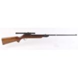 .22 Jelly Model 200 break barrel air rifle, blade and leaf sights, mounted Weaver B4 scope, no. 1629