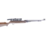 .22 SMK B3F under lever air rifle, tunnel foresight, mounted 3-7 x 20 ZOS scope, nvn [Purchasers