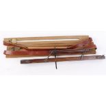3 wooden game carriers