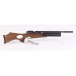 (S1) .22 Daystate Air-Wolf MCT pre-charged single shot air rifle, ergonomic thumbhole stock, no.