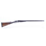 (S2) 12 bore sidelock ejector by Henry Akrill, 28 ins sleeved barrels, ¼ & ¾, concave rib with
