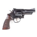 (S5) .357(Mag) Smith & Wesson 'Highway Patrolman' double action revolver, 4 ins sighted barrel,