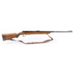 (S1) .22 Mauser bolt action sporting rifle, 26 ins barrel with ramp mounted blade foresight and