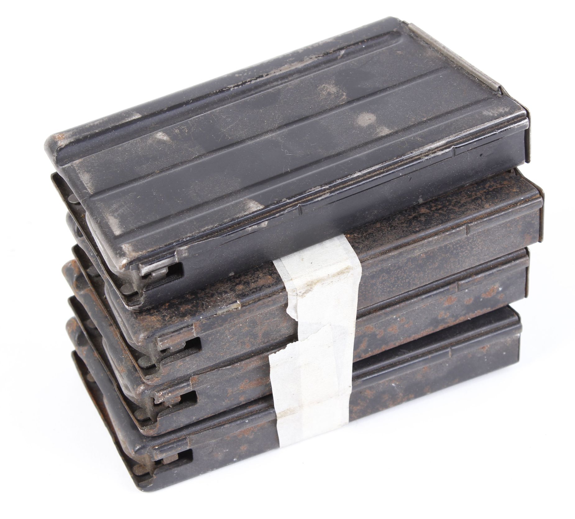 Four SLR rifle magazines