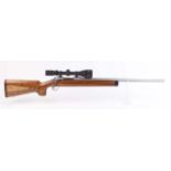(S1) .22-250 Savage Model 12 bolt action rifle, 26½ ins fluted stainless steel barrel, internal