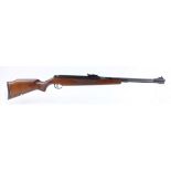 .177 Diana Model 46 under lever air rifle, original open sights, semi pistol grip stock with cheek
