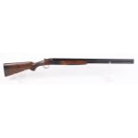 (S2) 12 bore AYA MD2, over and under, ejector, 29½ ins multi choke ported barrels, ventilated rib,