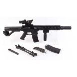 .177(BB) Crosman Panther Arms DPMS SBR semi automatic Co2 tactical air rifle, ACOG style sight,